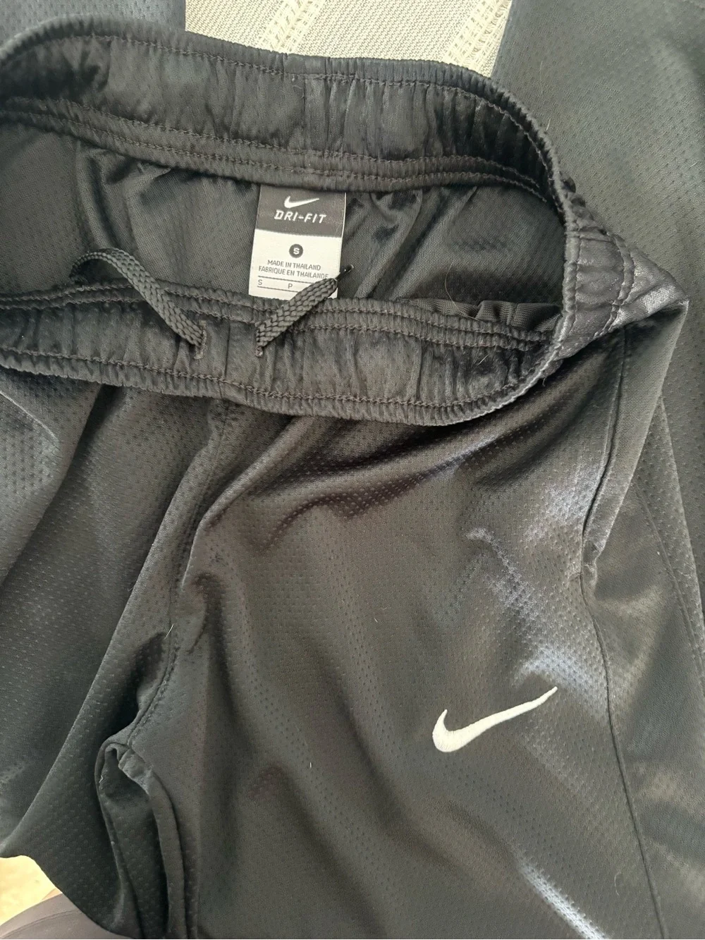 Nike Black Kids' Sweatpants with White Swoosh